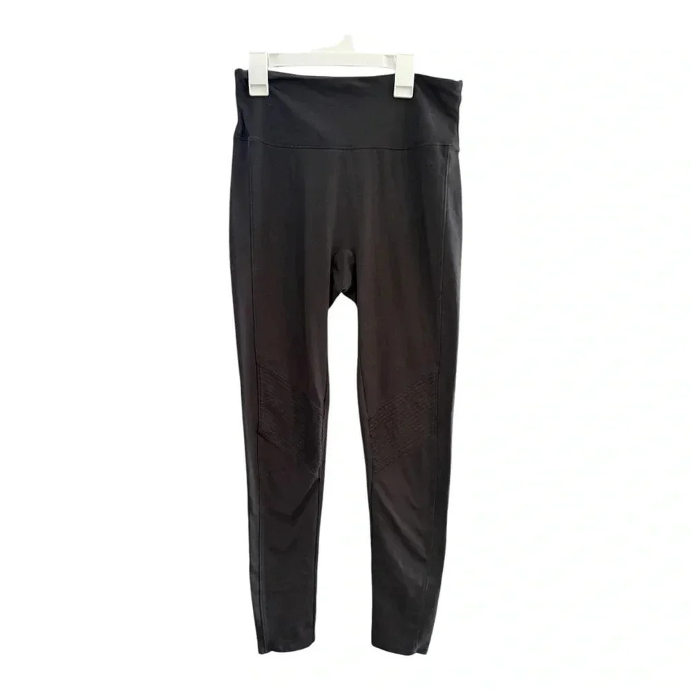 Spanx Assets Red Hot Label Gray Moto Shaping Leggings Size M